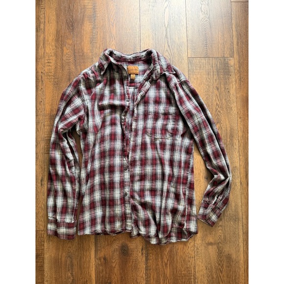 St. John's Bay Other - Vintage 90s St. John's Bay Plaid Flannel Shirt Large Tall LT Grunge